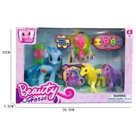 Set Three Unicorns with Accessories