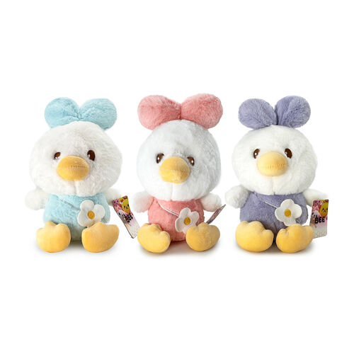BEE Plush Egg Yolk duck 22cm - 3mod ASST