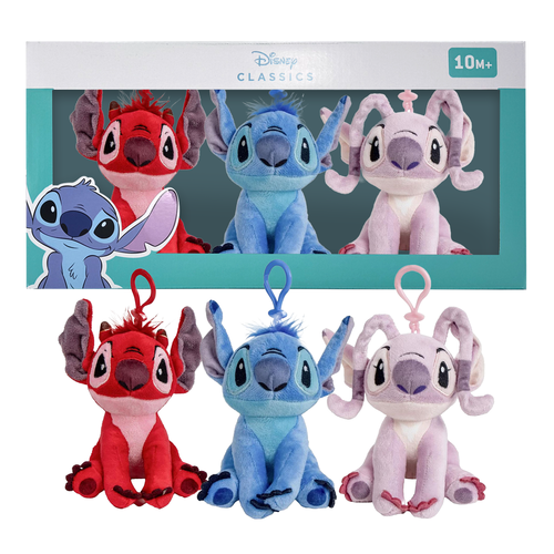 Disney Stitch & Angel Keychain bag clip 2 pieces